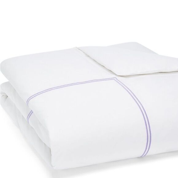 Hudson Park Italian Linens 100% Cotton Percale Duvet Cover - Picture 1 of 3